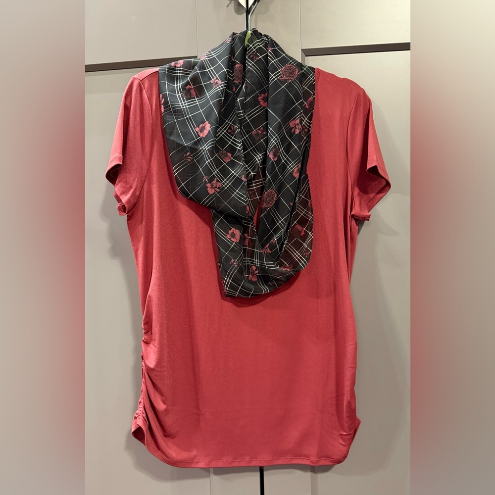 Top with scarf